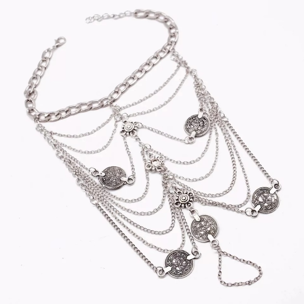 🥂HP🥂COIN BRACELET SANDALS - Picture 2 of 3